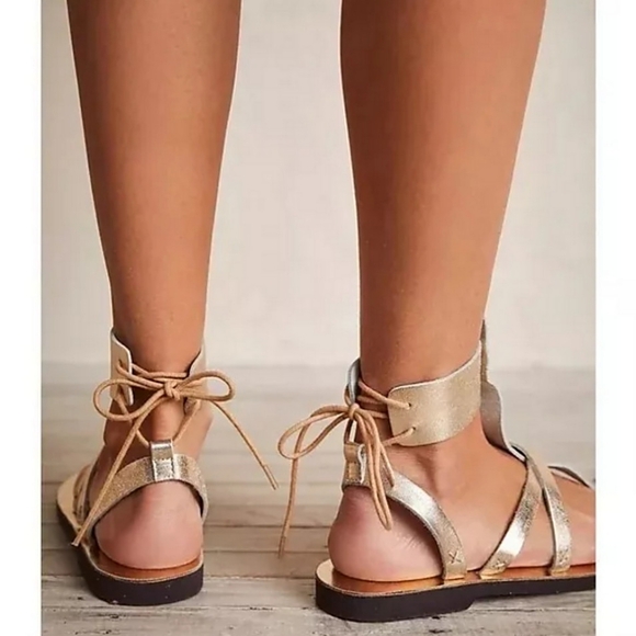 FREE PEOPLE Vacation Day Wrap Sandals Size 37.5, US 7 - Picture 3 of 9